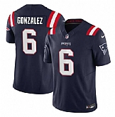 Men & Women & Youth New England Patriots #6 Christian Gonzalez Navy 2023 F.U.S.E. Vapor Limited Jersey,baseball caps,new era cap wholesale,wholesale hats